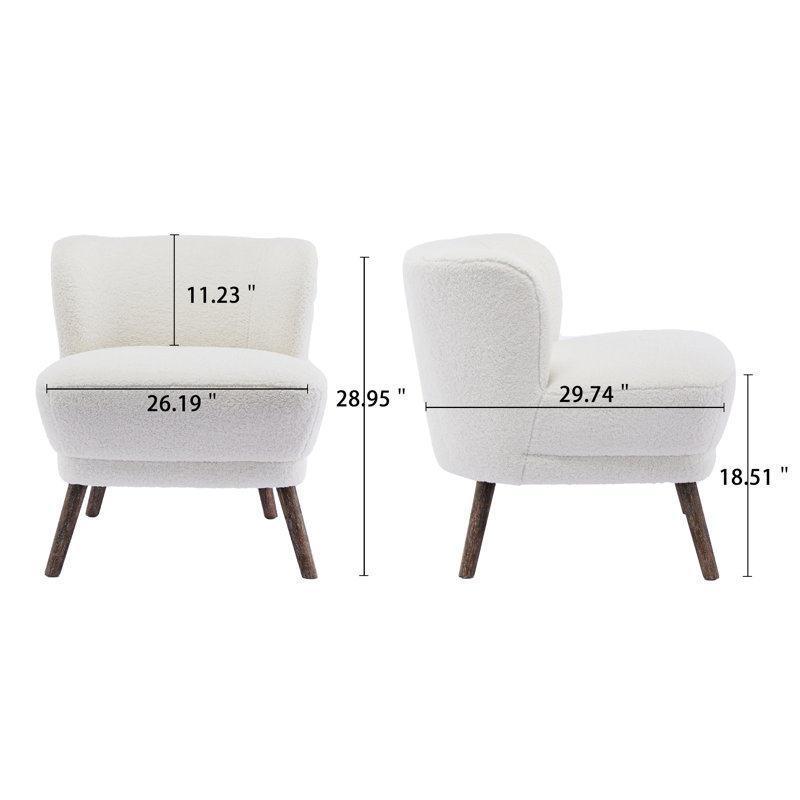 Oliver Corinne 26.19" Wide Upholstered Side Chair & Reviews